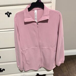 Pink Lululemon Softstreme Zip-Up Jacket